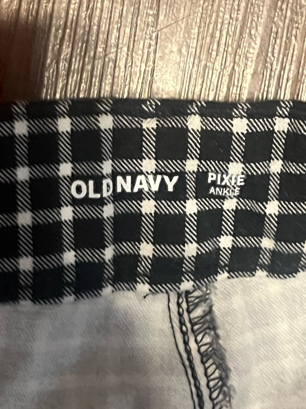 OLD NAVY Pixie Pant Bundle (3), Houndstooth, Polka Dot, Plaid - Size 10
